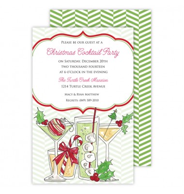 Christmas Invitations, Christmas Cocktails, Roseanne Beck